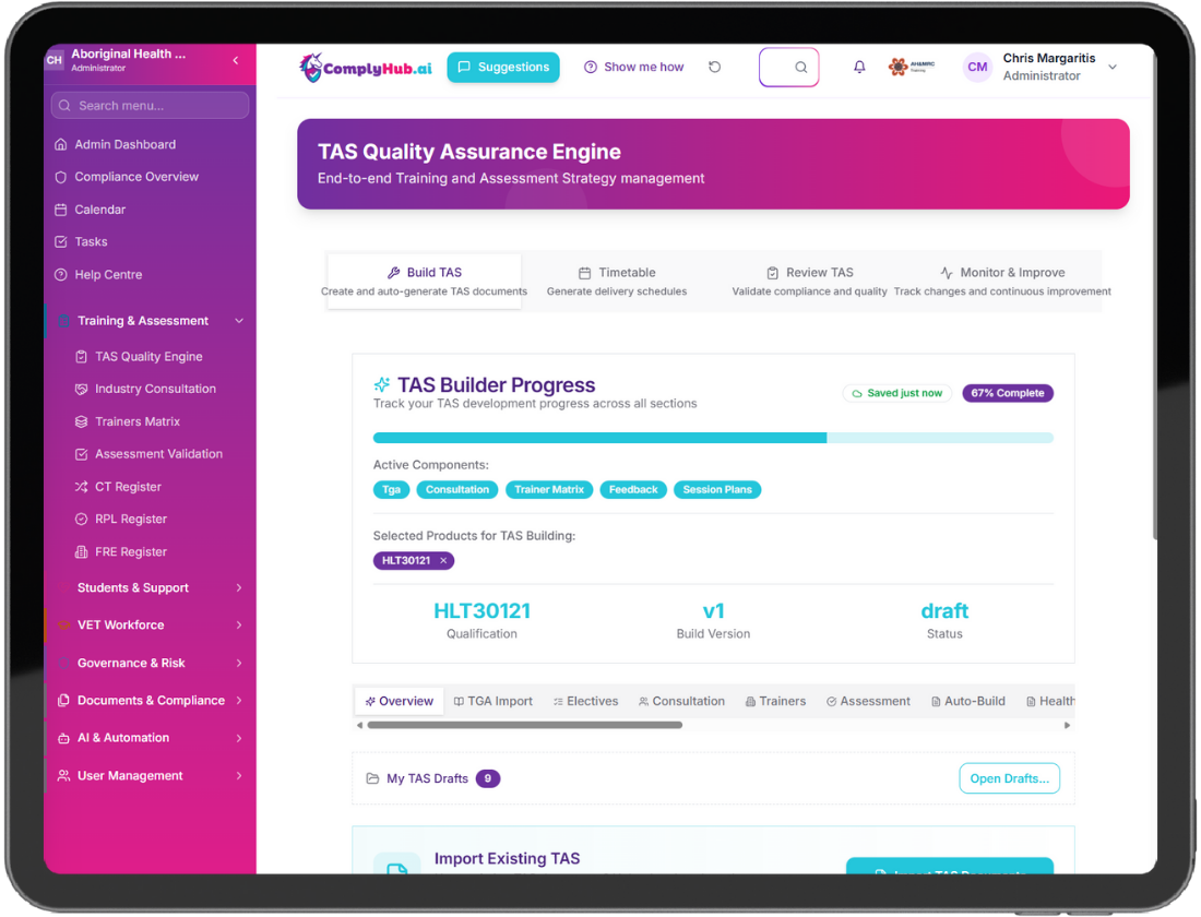 Ownly Rto Software Features | RTO Compliance Software | ComplyHub